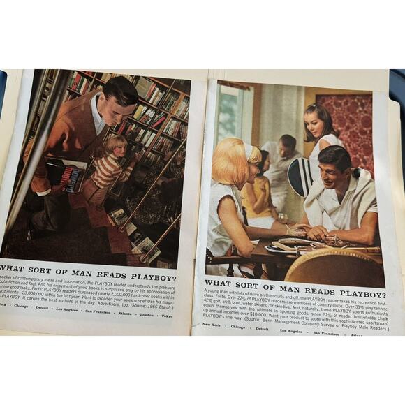 What Sort Of Man Reads Playboy? Skiing Cycle Various Years Print Ads (8) READ - Picture 4 of 7